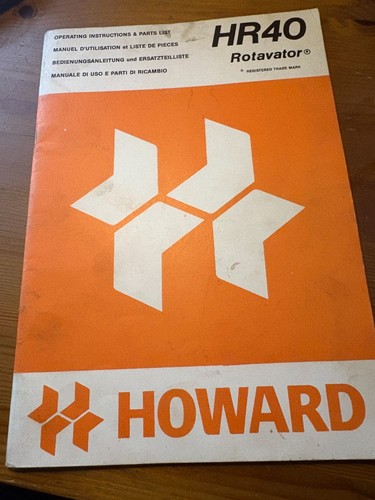 Howard rotavator hr40 - howard,