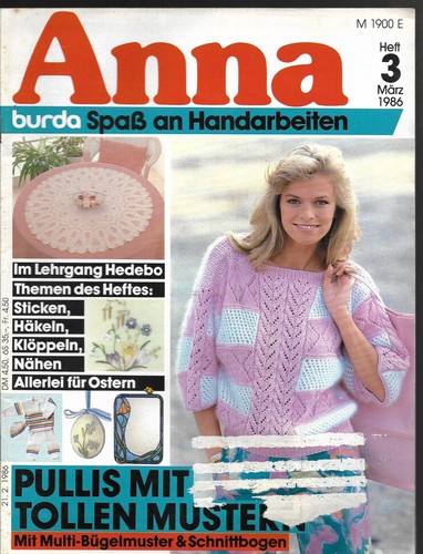 Handarbeitsheft anna 86 - handarbeitsheft, 03/86