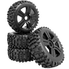 Buggy Reifen Felgen Set Attack 5-Speichenfelge schwarz 1/8 4 Stk partCore