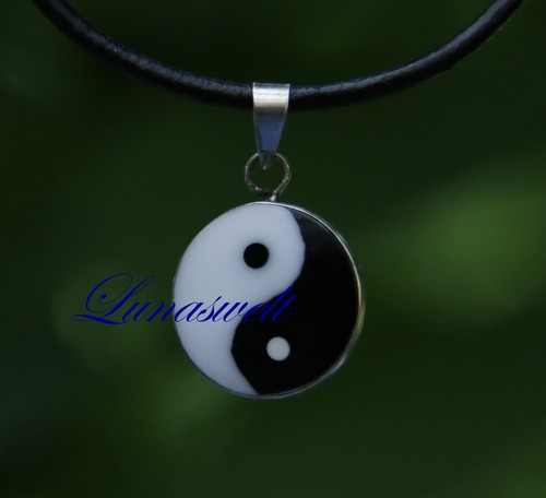 Yin yang anhänger silber - yang,