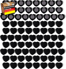 80 Stück schwarze Magnetherz