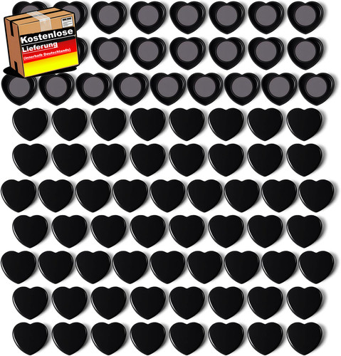 Stück schwarze magnetherz - 80,
