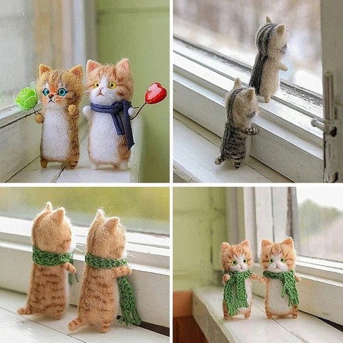 Diy katze wollfilz puppe - diy,
