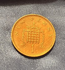 Seltene 1 new penny Münze von