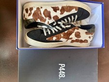 P448 Sneaker John Calf selten Kalbsfell Animalprint & Glitzer. Größe 44 NP 300€
