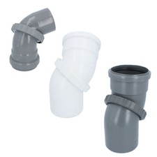 Abwasser Verdrehung Bogen HT-Rohr Installation DN 50 110 Abflussrohr Kunststoff