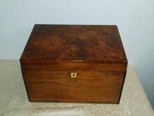 Schreibtisch Schatulle Reiseschatulle Nussbaum wohl England 19 Jh !