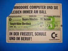 Ticket fc bayern - 88/89,