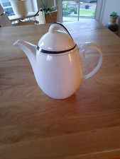 Friesland Porzellan La Belle Black & White Kaffeekanne Neu