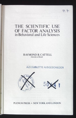 The scientific use - scientific, factor