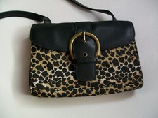 Handtasche Schultertasche Umhängetasche TRAVELON Classic Leopard