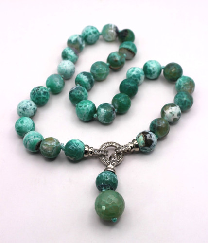 Collier edelstein grüner - collier,