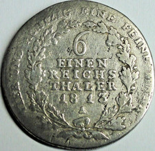 Preussen 1/6 Thaler 1813 A