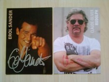 Erol Sander,  Claude Oliver Rudolph , Schauspieler , original handsigniert !!!