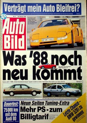 Auto bild 1988 - 2), golf