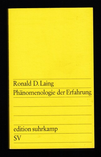 Phänomenologie der erfahrung - phänomenologie,
