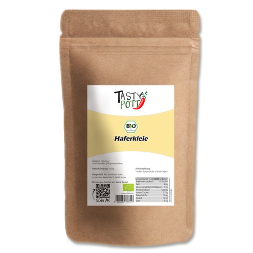 Tasty pott bio - tasty, haferkleie