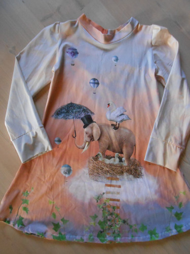Leichtes jersey kleid - kleid, gr