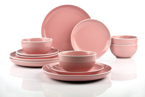 Tafelgeschirr halo rosa pink - tafelgeschirr, rosa/pink