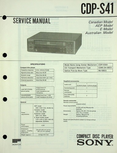 Service manual sony - service,