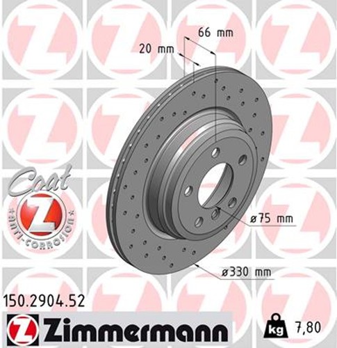 Zimmermann bremsscheibe - 2x,