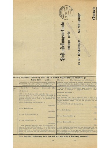 Landpoststempel loppersum auf - landpoststempel,