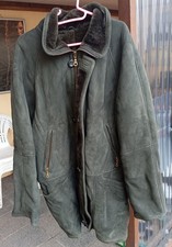 Herrenjacke Gr. 56 – 100 % gewachsenes Lammfell – grünlich-grau – hochwertig