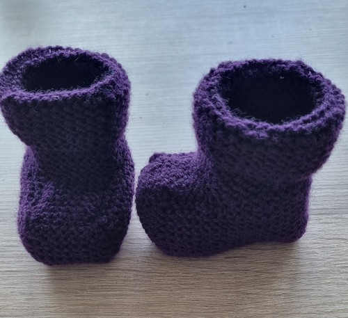 Baby schühchen geburt lila - schühchen,