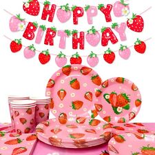 Erdbeer Party Geschirr Set