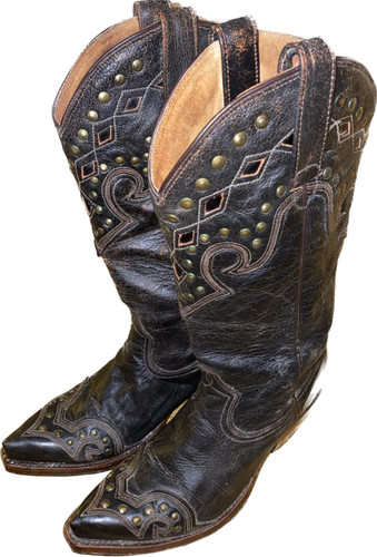 Westernstiefel echt leder - 37, ,echt