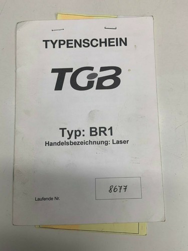 Tgb laser br1 typengenehmigung - laser,