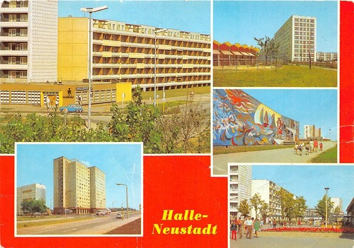 Halle neustadt gaststätte - ak,