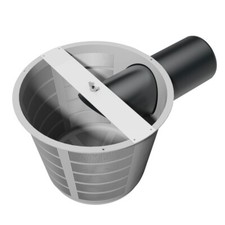 Filterkorb für Regenwasser-Flachtank Filter Zisterne Erdtank Korbfilter mit Rohr