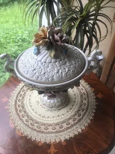 Capodimonte porzellan vase - porzellan,