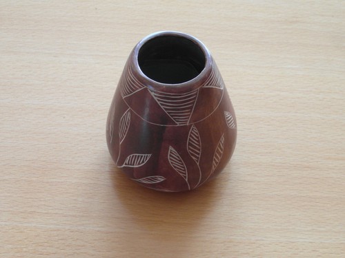 Vase afrika speckstein klein - vase,