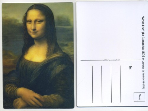 Mona lisa von leonardo - 3-d,