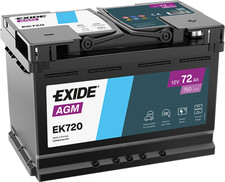 Exide ek720 agm 72ah - exide,