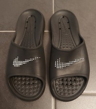 Badelatschen / Badesandale, Gr. 42,5 von Nike, schwarz / weiss