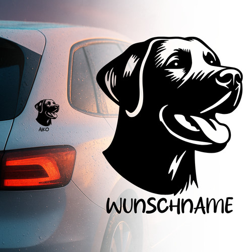 Labrador hund auto aufkleber - auto,
