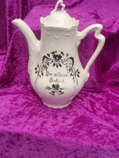 Große & formschöne Kaffeekanne "Zur silbernen Hochzeit" Inhaltsvolummen ca. 1,8