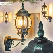 Bewegungsmelder Außen Wand Lampen Balkon Terrasse Laterne Leuchten schwarz/grün