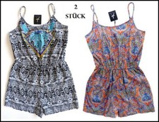 2x Strand Jumpsuit Damen Overall 36 S Einteiler Playsuit Shorts Primark NEU