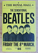 Postkarte  THE SENSATIONAL BEATLES_Royal Albert Hall_Plakat Poster Konzert_