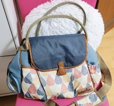 Baby-Wickeltasche Blau mit Wickelunterlage