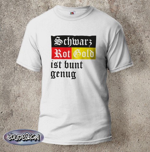 Schwarz rot gold shirt - gold, t-shirt