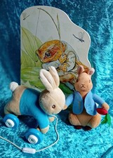 Charmantes Peter Rabbit Nachziehspielzeug, Peter Rabbit Plüschtier, geformter Jeremy Frosch