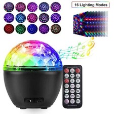LED Discokugel Sound Aktiv Lichteffekt DJ RGB Bühnenbeleuchtung Club Partylicht