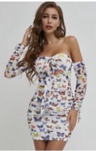 Kleid mit schmetterling - mit,