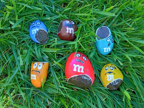 Steine set acrylmalerei - m&m, /