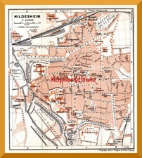 Hildesheim +alter Stadtplan
